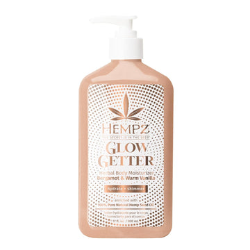 Hempz Glow Getter Body Lotion, Hydrating Moisturizer With Shimmer, 17 Oz