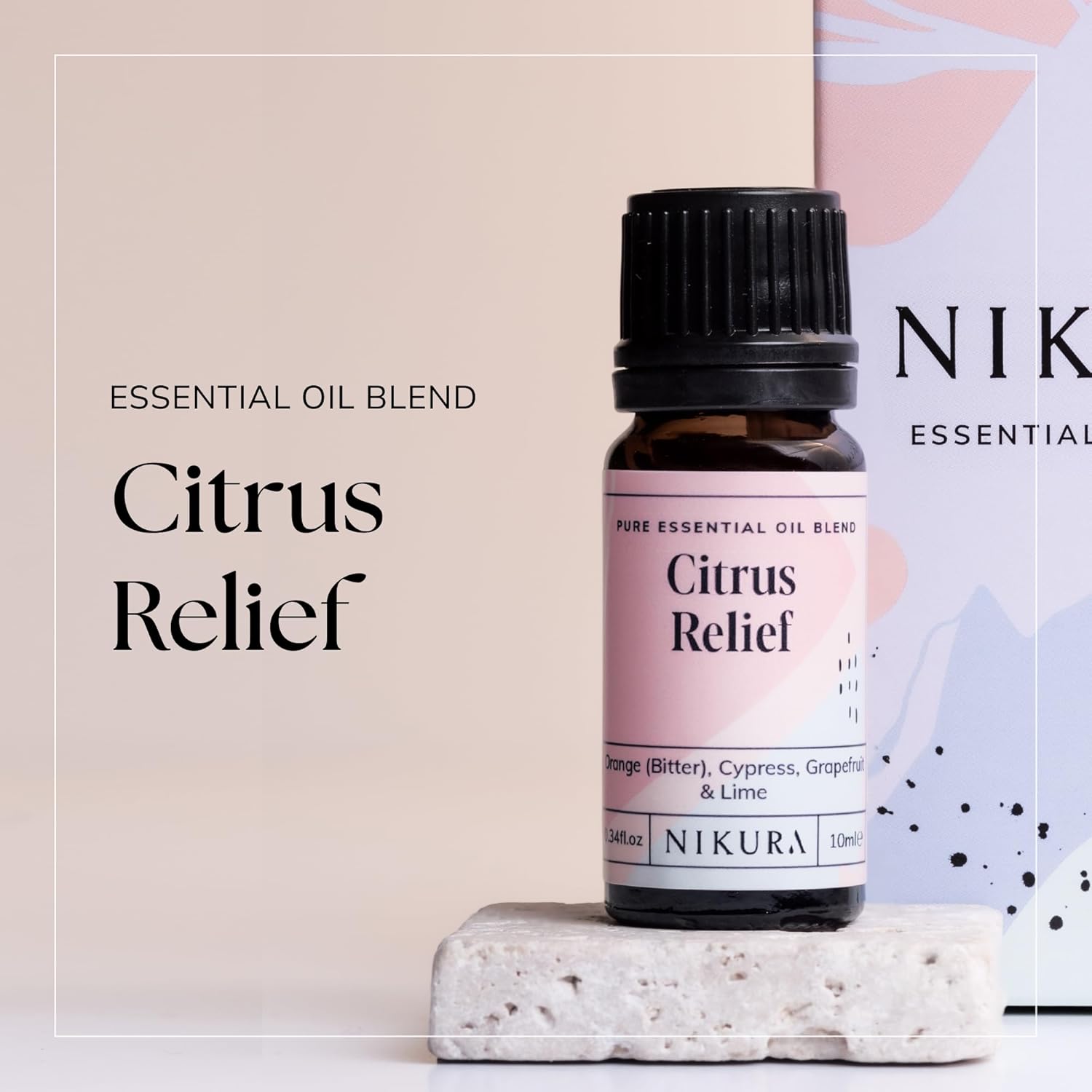 Nikura Citrus Relief Essential Oil Blend - 10ml | Made from Orange, Cypress, Grapefruit, Lime | for Aromatherapy, Diffusers, Soap Making, Candle Making | Vegan & UK Made : Amazon.co.uk: Health & Personal Care