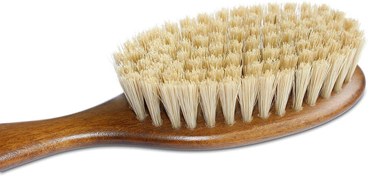 Mars Coat King Bristle Cat Hair Brush Deshedding Tool - Pet Grooming Supplies for Furry, Shaggy, Loose Hair in all Breeds, Wooden Handle for Thick Coats - ¾" Bristles, 2" Wide Head