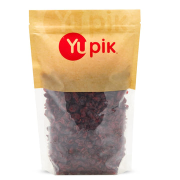 Yupik Dried Cranberries, 2.2 Lb, Dried Whole Fruits, Fruity & Tart, Plump & Chewy, Source Of Fiber, Healthy Snacks, Ideal For Baking & Topping