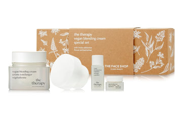 The Face Shop The Therapy Vegan Blending Cream Special Set | Authentic Vegan Anti-Aging Skincare Delivers Efficacy With Natual Ingredients | Improves Skin Resilience,Moisture & Vitality | K-Beauty