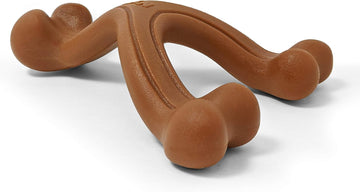 Nylabone Power Chew Ergonomic Hold & Chew Wishbone Chew Toy For Dogs, Indestructible Chew Toys For Aggressive Chewers, Bacon Flavor, Small - Up To 25 Lbs. (1 Count)