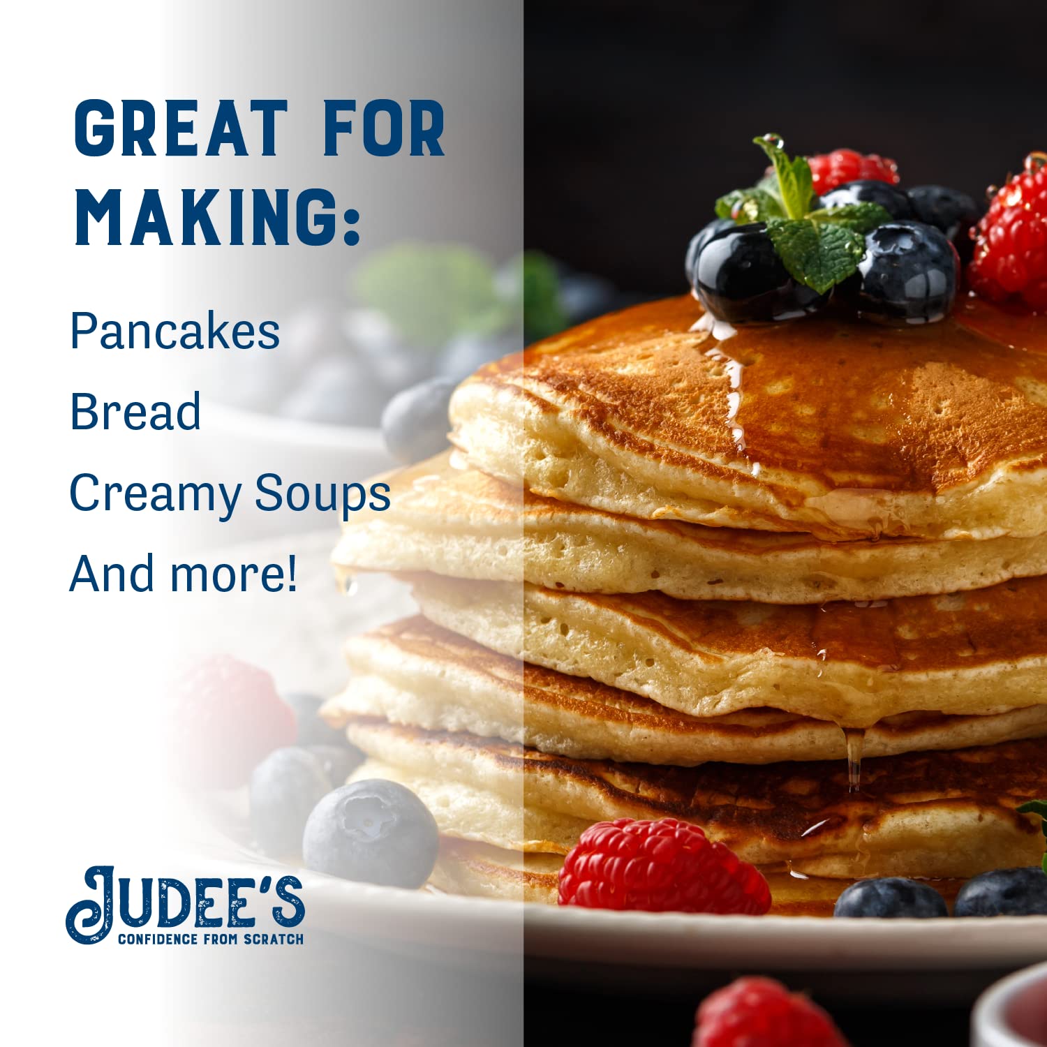 Judee’s Buttermilk Powder - 11.25 oz - Delicious and 100% Gluten-Free - Great for Homemade Pancakes, Fried Chicken, and Cornbread - Baking and Cooking Mix