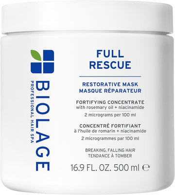Biolage Full Rescue Restorative Mask, Increases Resistance To Hair Fall, Enriched With Rosemary Oil & Niacinamide, For Breaking & Falling Hair, 500Ml