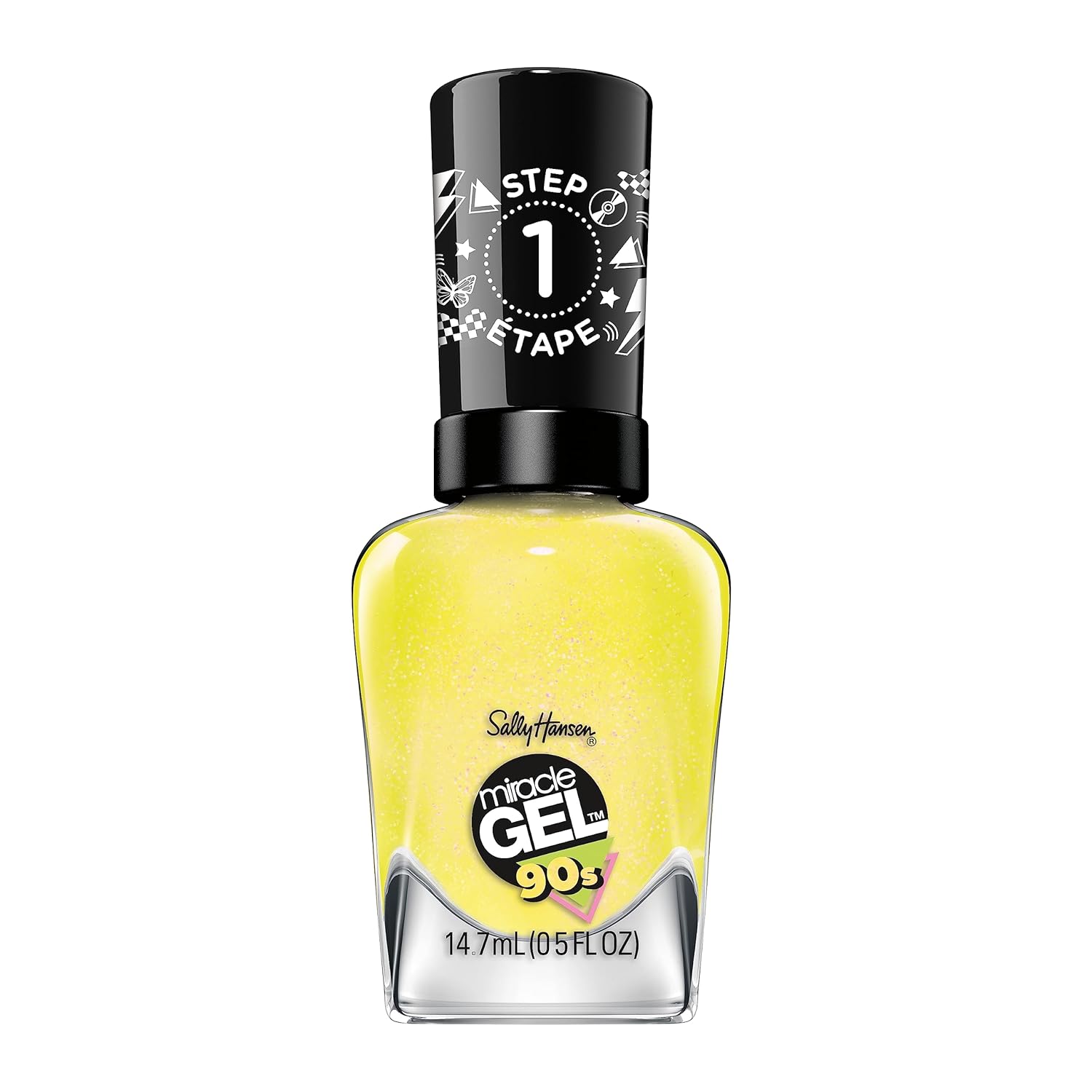 Sally Hansen Miracle Gel™, Hue Had To Be There Mixtape, Long Lasting, Gel-Like Formula, No Uv Lamp Needed, Yellow Nail Polish