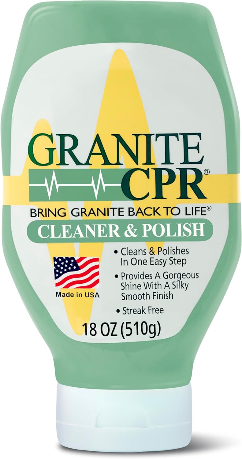 | 2-in-1 Clean & Polish (18oz) | Granite Cleaner & Granite Polish, Daily Counter Cleaner & Granite Cleaners, Polish Marble, Quartz, Stone - Great Stone Countertop Cleaner