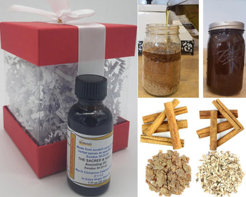 Exodus 30:22-25 Sacred And Holy Anointing Oil, Made From Scratch With Myrrh, Calamus, Cinnamon, Cassia, And Olive Oil Herbal Spices And Essential Oils For Healing Prayers - 1 Fl Oz