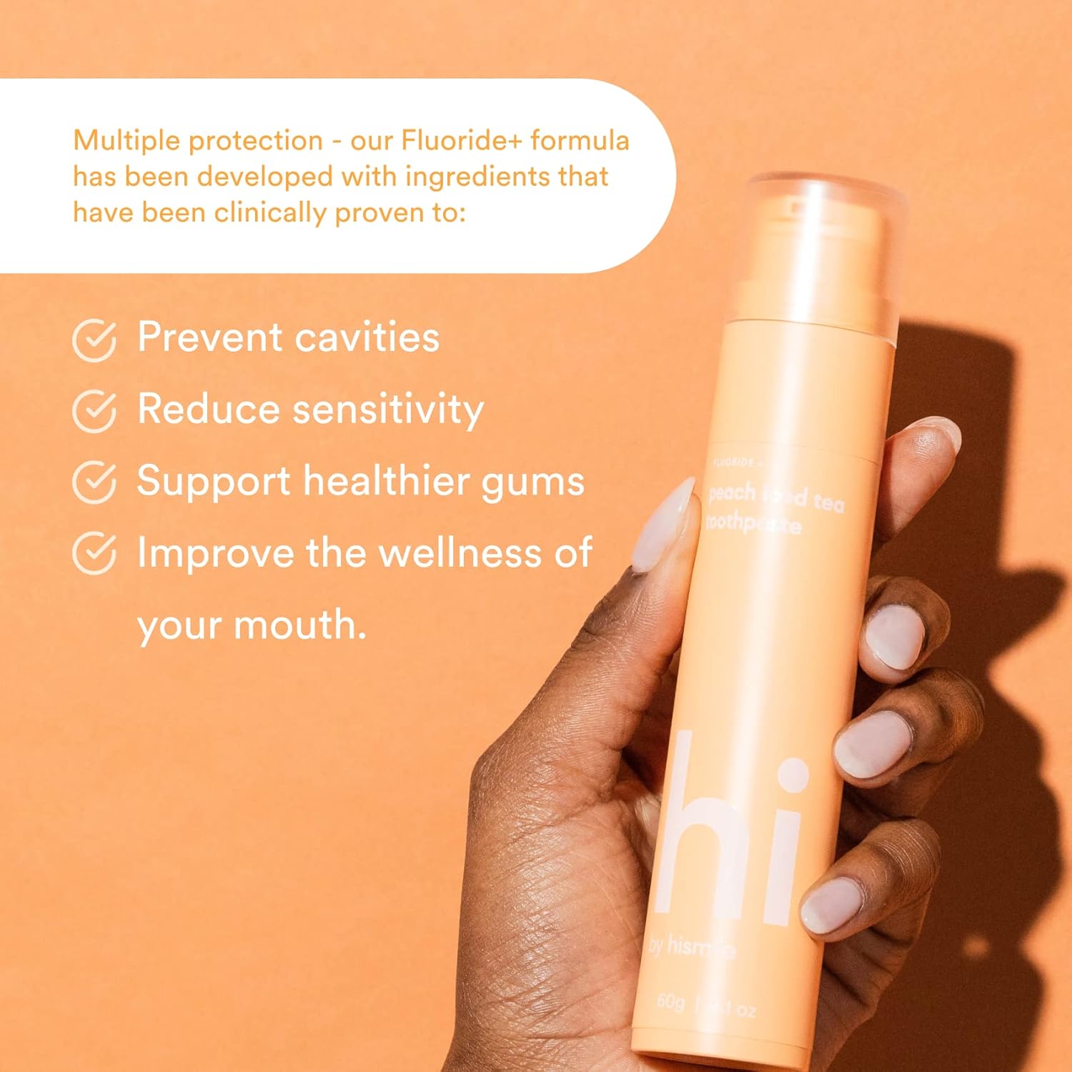 Hismile Peach Iced Tea Flavoured Toothpaste, Flavoured Toothpaste, Hismile Tooth Paste, Fluoride Tooth-Paste, Peach Flavour : Amazon.co.uk: Health & Personal Care