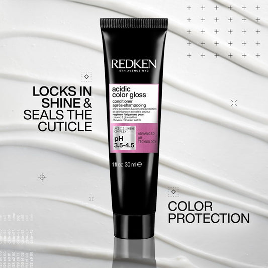 Redken Acidic Color Gloss Conditioner For Color-Treated Hair With Color Protection | To Help Prolong Hair Color And Add Shine