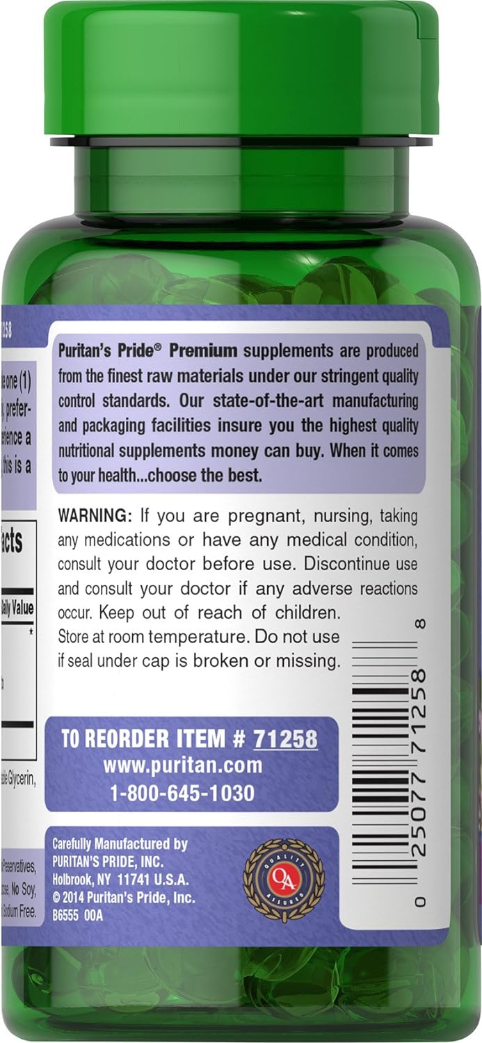 Puritan's Pride Oil of Oregano Extract, Contains Antioxidant Properties*, 150mg Equivalent, 180 Rapid Release Softgels : Health & Household