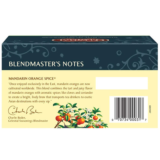 Celestial Seasonings Herbal Tea, Mandarin Orange Spice, 20 Count (Pack Of 6)