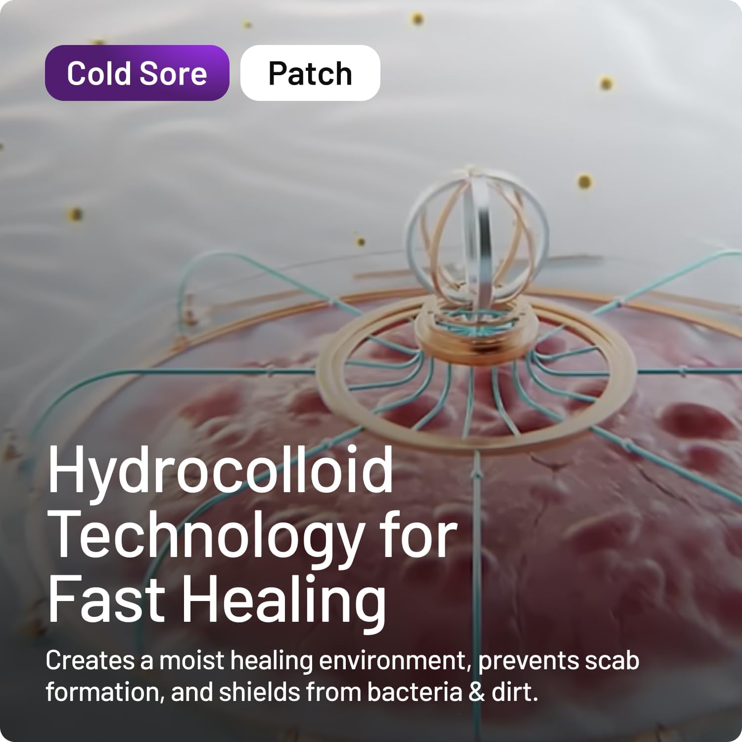 Compeed Hydrocolloid Cold Sore Treatment Patches (15 Invisible Plasters for Cold Sores) - 12 Hours Protection from Water, Bacteria & Viruses - Discreet, Easy to Apply Patches with Patch Applicator : Amazon.co.uk: Health & Personal Care