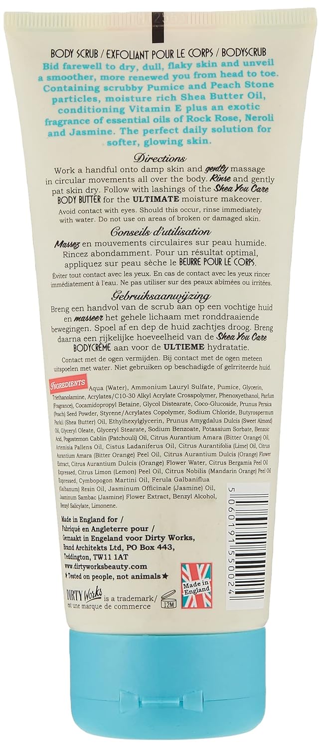 Buff Your Stuff Body Scrub 200 Ml By Dirty Works : Beauty & Personal Care
