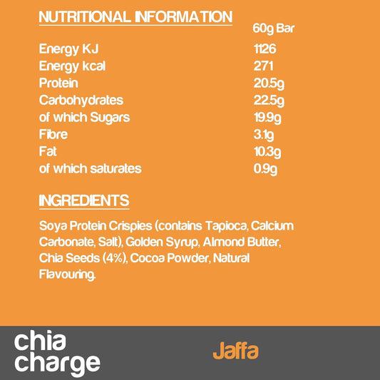 Chia Charge Vegan Protein Bar,Palm Oil, Dairy & Gluten Free, High Protein Vegan Snacks - 20G Plant Powered Protein Per Bar - Pack Of 10 Cocoa