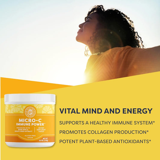 Vimergy Micro C Immune Power (250 G) And Restful You* Liquid Melatonin (115 Ml) - Bundle