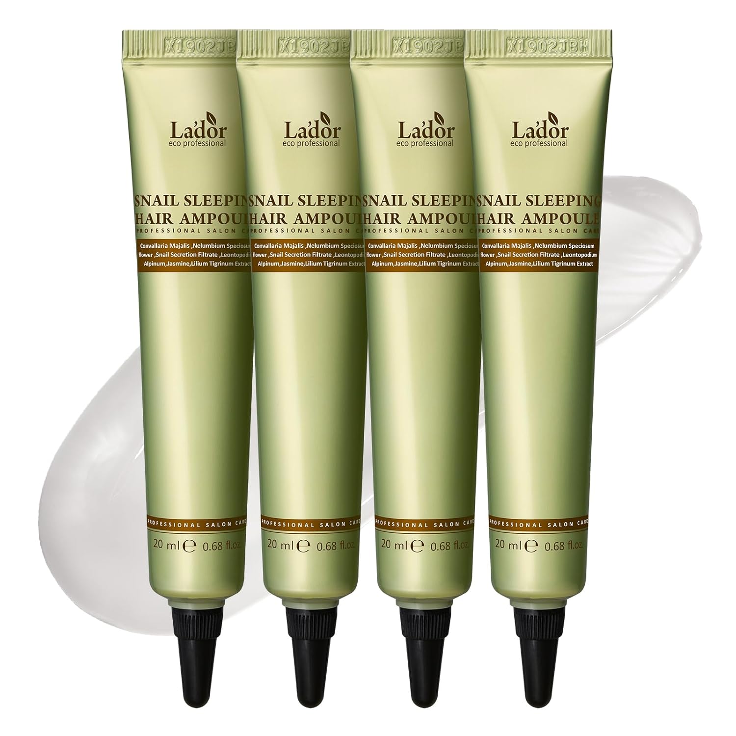 La'Dor Snail Sleeping Hair Ampoule Serum - Intensive Overnight Leave-In Mask - Treatment For Frizzy Dry Damaged Thinning Hair Korean Haircare Lador