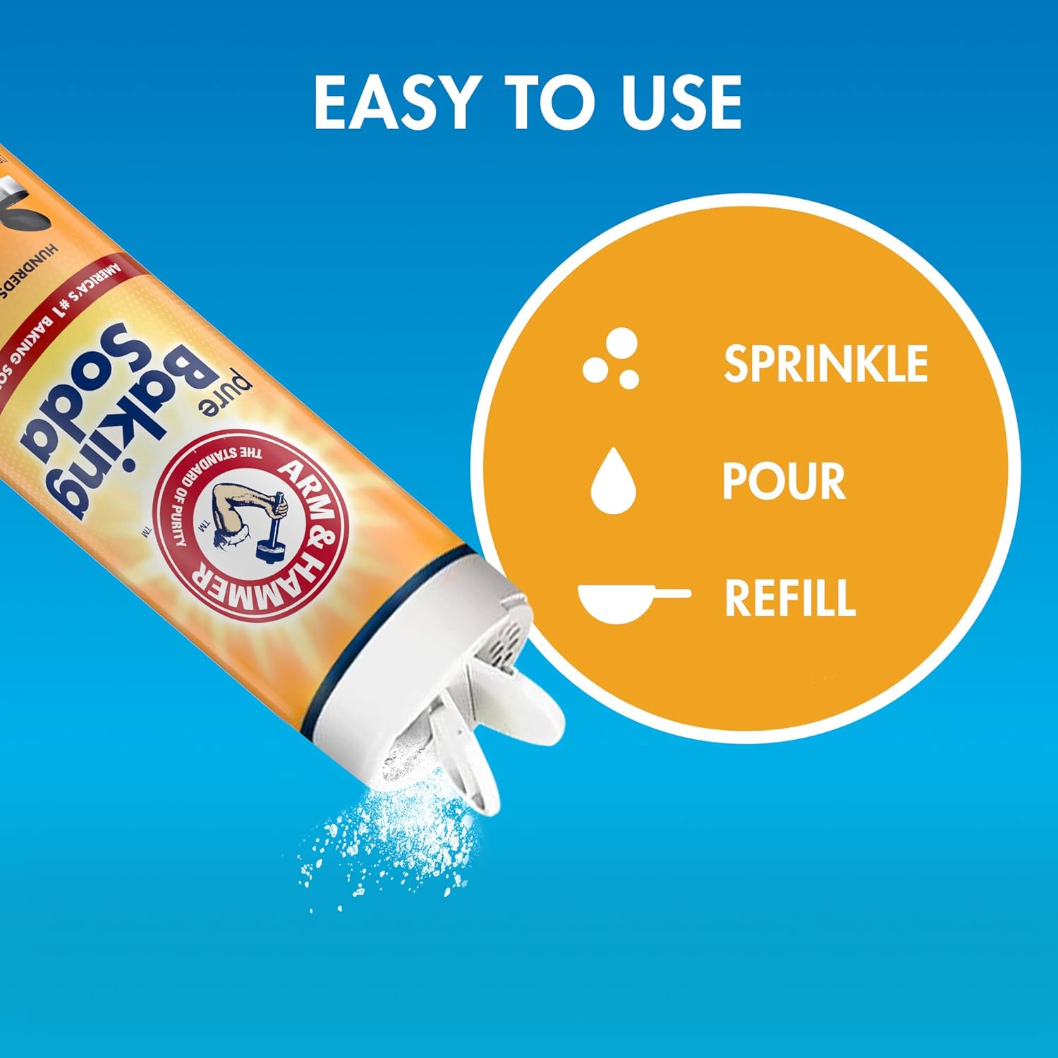 Arm & Hammer Pure Baking Soda Shaker - 12 Oz - (Pack of 6) : Grocery & Gourmet Food