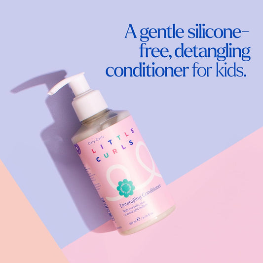 Only Curls Little Curls Detangling Conditioner For Kids, 200Ml, Gentle Conditioning Formula, Silicone-Free, Mild & Lightweight, Easy Routine, Vegan & Cruelty Free, For All Curly Hair Types