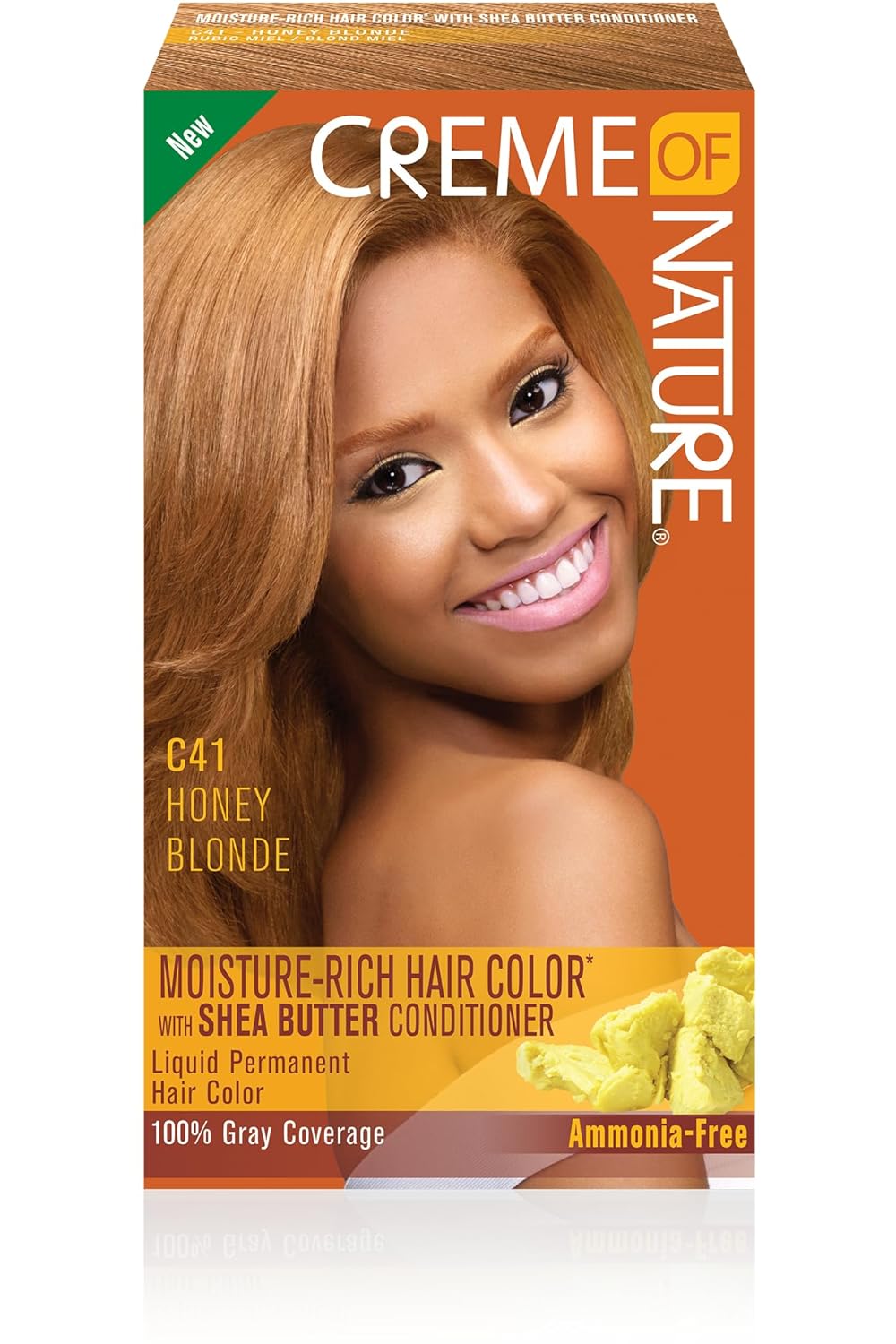 Creme Of Nature Moisture Rich Hair Color Kit, C41 Honey Blonde, 1 Application