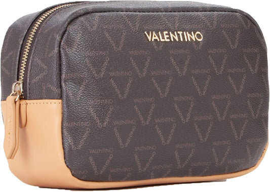 Valentino Lady Re Soft Cosmetic Case Moro/Naturale, Moro/Naturale, Cosmetic Bag