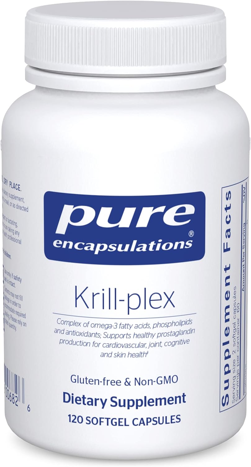Pure Encapsulations Krill-Plex | Supports Menstrual Comfort, Heart Health, Joint Support, Cognitive Function And Skin Health | 120 Softgel Capsules