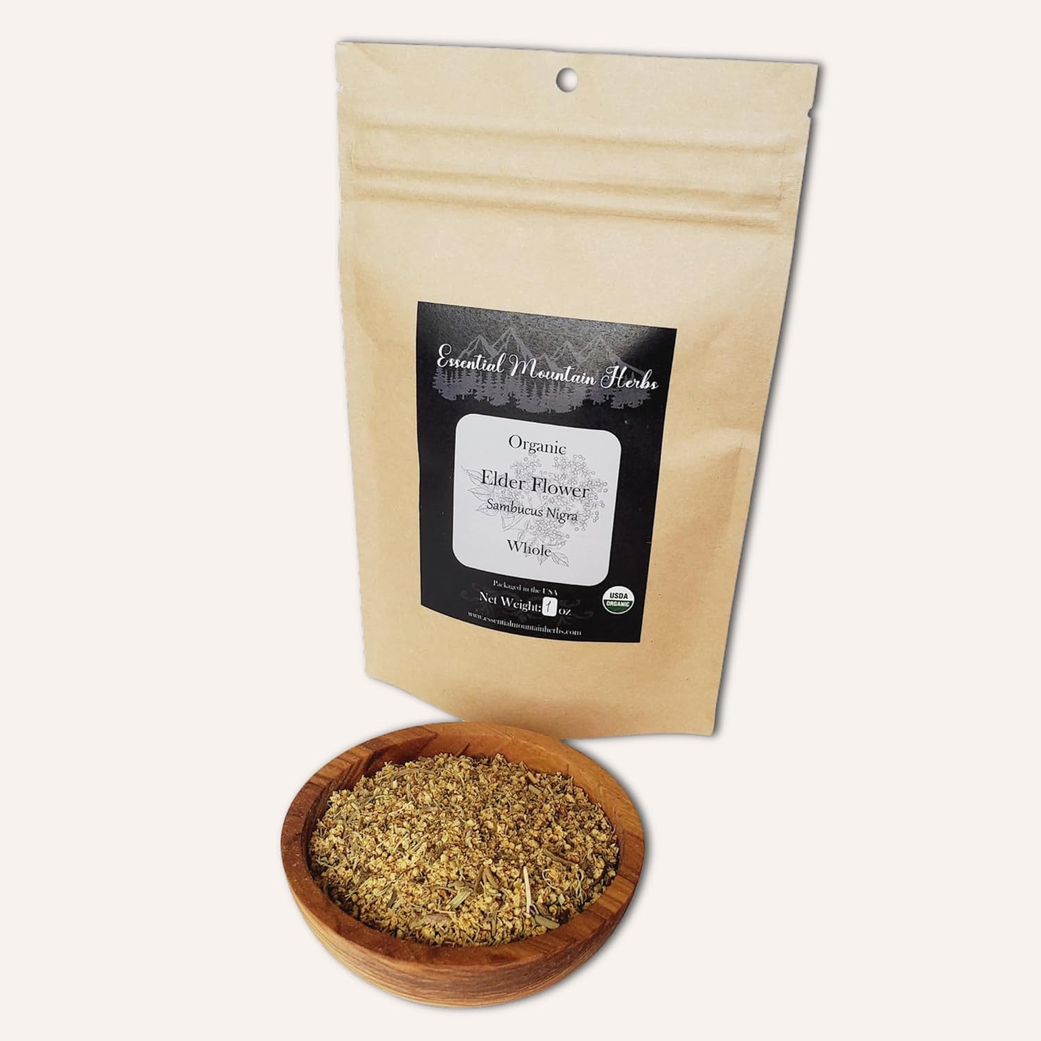 Organic Elder Flower Whole 4 Ounces