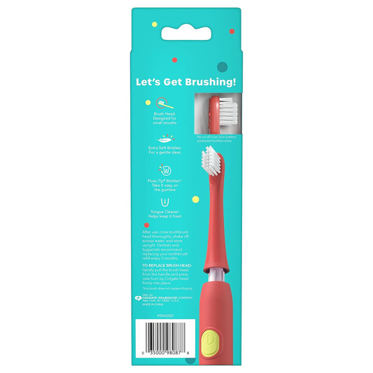 Hum by Colgate Kids Toothbrush Refill Heads, Coral, 2 Pack