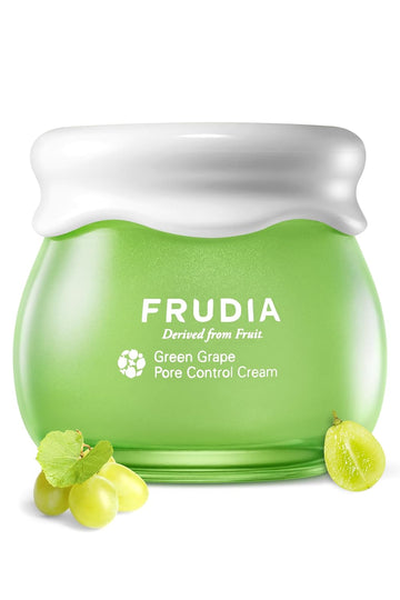 Frudia Green Grape Pore Control Face Cream, Vegan Korean Face Moisturizer W/81% Green Grape Extract, Tannin Pore Complex & Anti Sebum P For Pore Minimizing (1.94 Fl Oz)