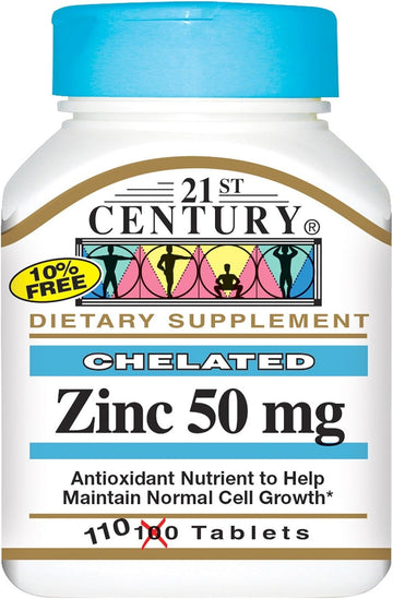 Chelated Zinc 50 Milligrams 50 Milligrams 110 Tabs