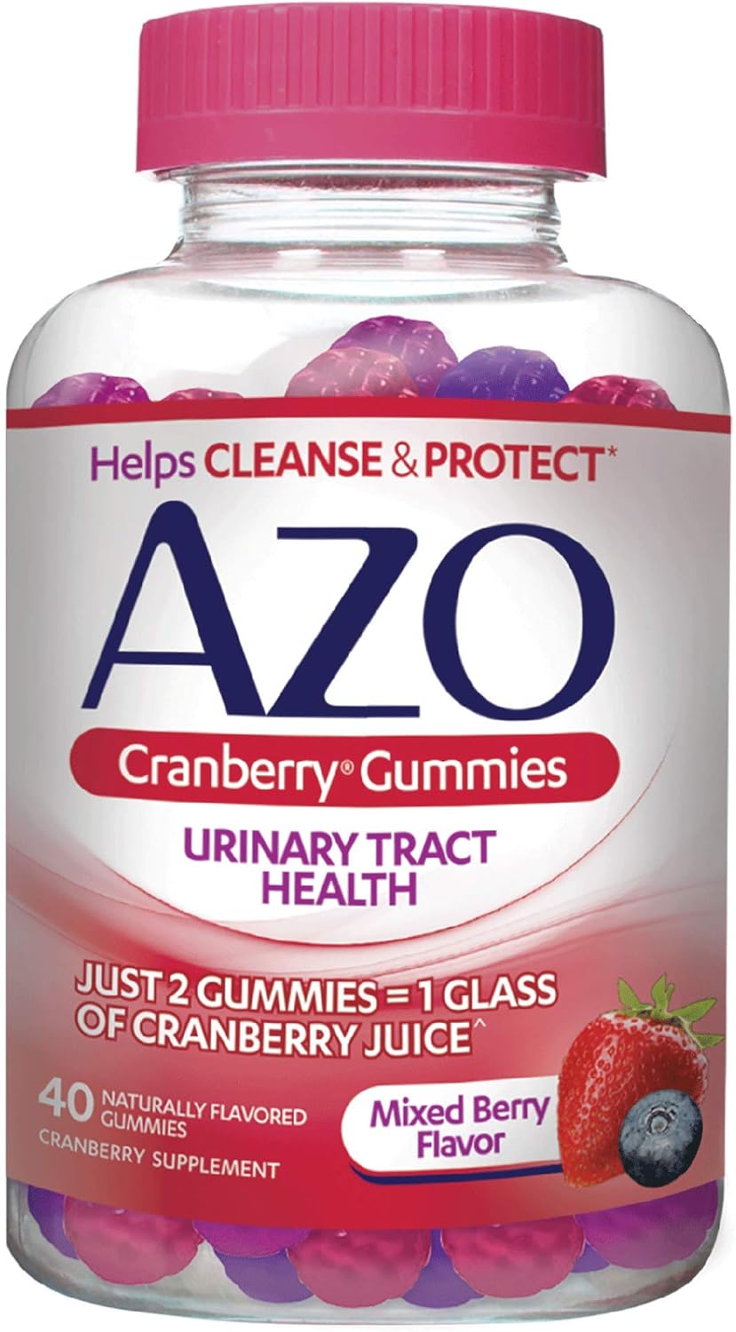 AZO Urinary Tract Health Gummies 72 Count & Cranberry Gummies 40 Count : Health & Household