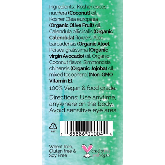 Coconut + Aloe Sheer Body Oil Spray – Lightweight Moisturizer For Hair & Body – Travel Size – All Skin Types 3.5 Fl Oz