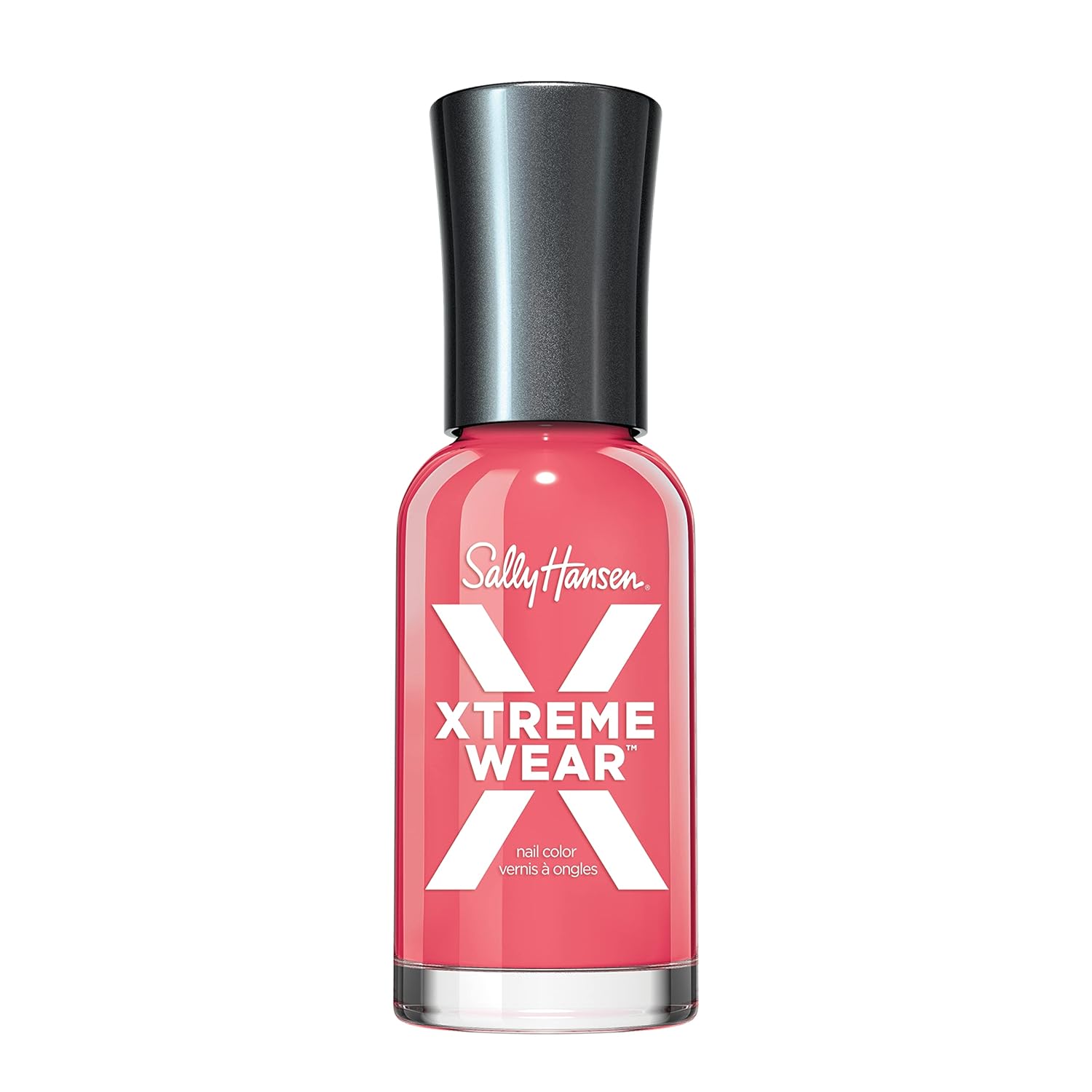 Sally Hansen Xtreme Wear Nail Polish, Streak-Free, Shiny Finish, Long-Lasting Nail Color, Coral Reef, 0.12 Fl Oz