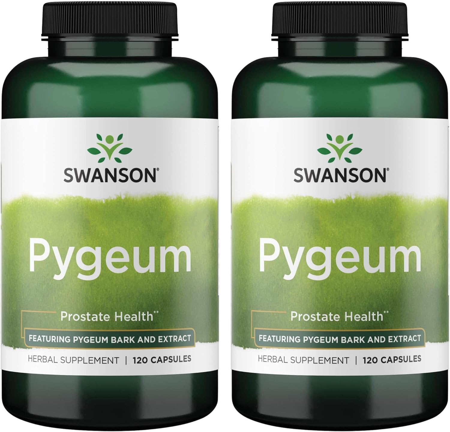 Swanson Pygeum - Herbal Supplement - Men's Health Supplement - (120 Capsules Each, 400 mg) 2 Pack