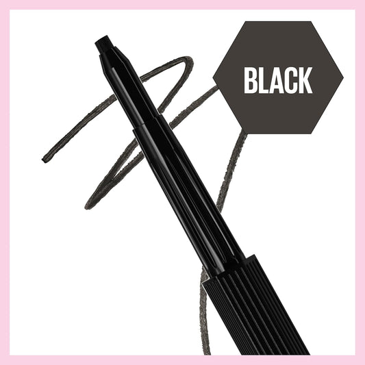 Maybelline New York Hyper Easy No Slip Pencil Eyeliner Makeup, Black, 0.001 Oz