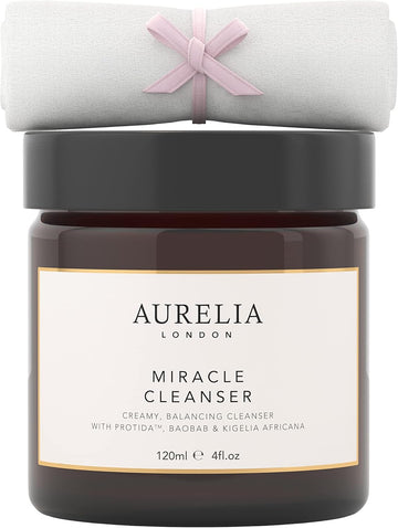 Miracle Cleanser 120Ml | Facial Cleanser With Probiotics To Remove Impurities And Makeup | Face Cream With Glycerin To Hydrate Dry Skin | Made From Natural Ingredients | Aurelia London