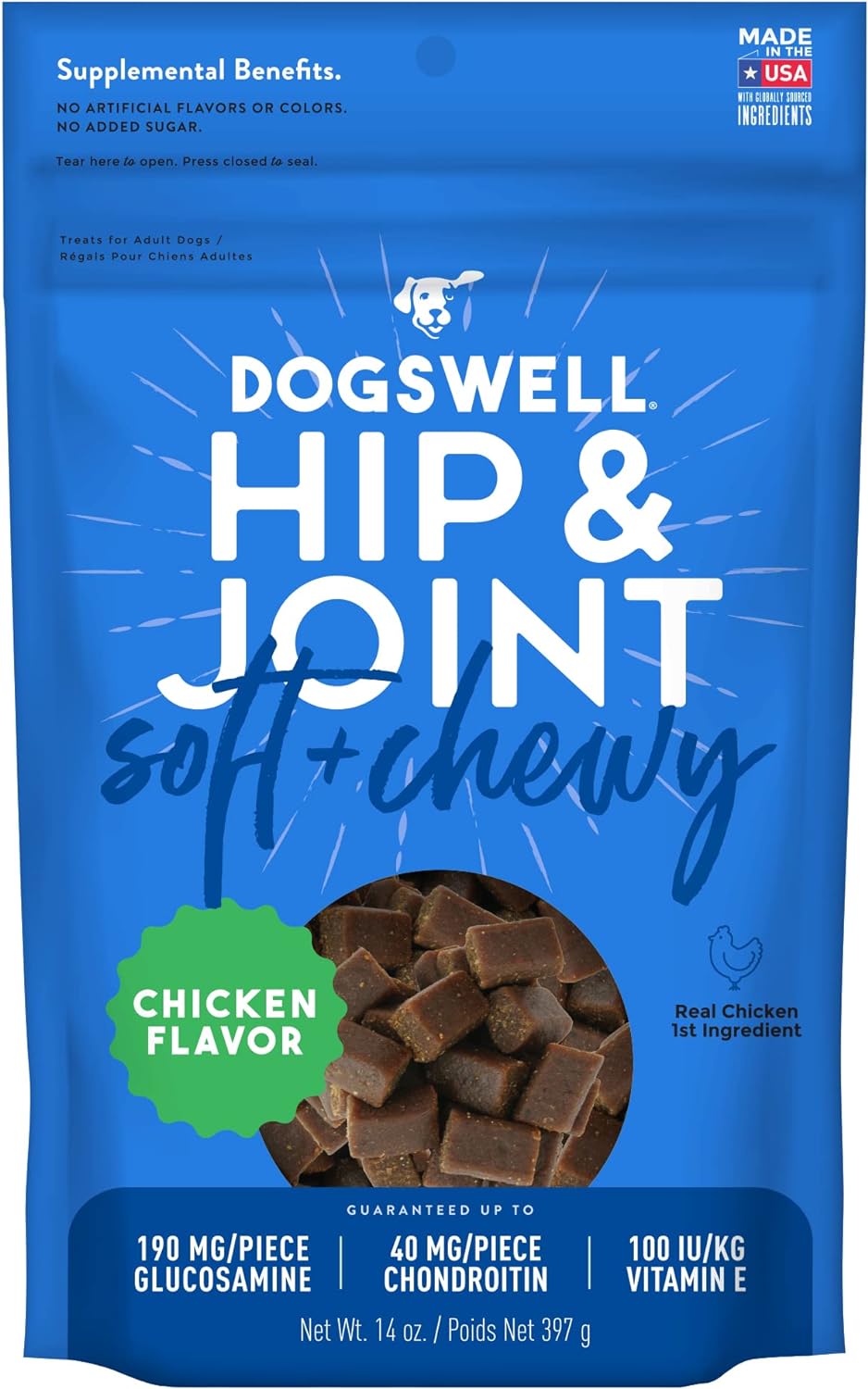 Dogswell Hip & Joint Chicken Soft & Chewy - 14 Oz