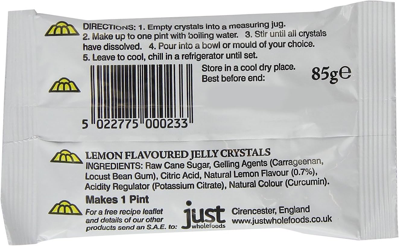 (Pack Of 3) - Lemon Flavoured Jelly Crystals | JUST WHOLEFOODS