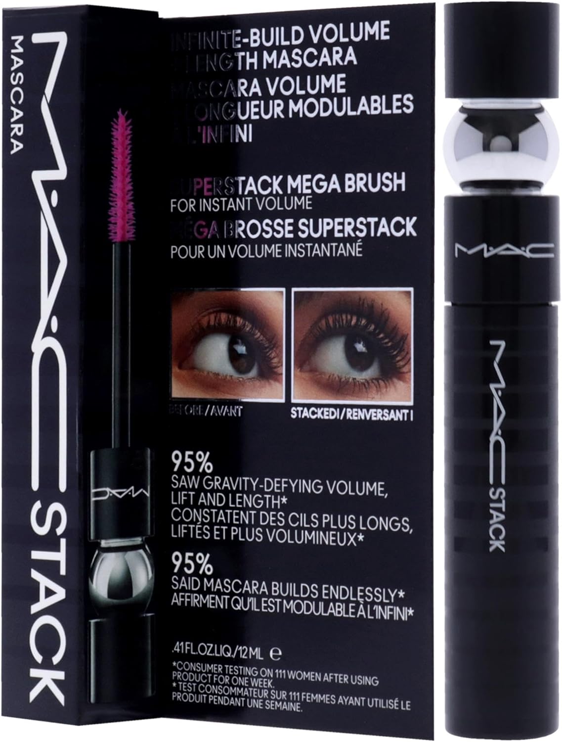 Mac Mac Stack Mascara Superstack Macro Brush For Women 0.41 Oz Mascara