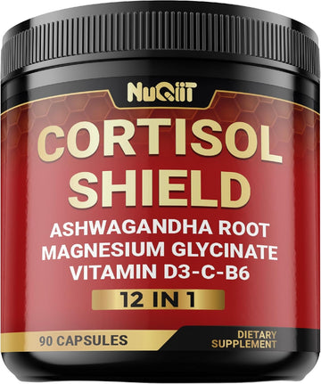 12In1 Cortisol Shield - Ashwagandha And Magnesium & 10 More - 90 Capsules