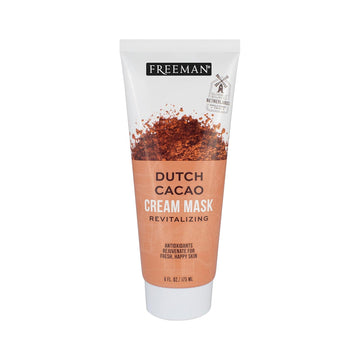 Freeman Exotic Blends Dutch Cacao Cream Face Mask, Antioxidant Rich, Rejuvenating Facial Mask Restores Skin, Chocolate Aroma, Clean Skincare, For All Skin Types, 6 Fl. Oz./175 Ml. Tube