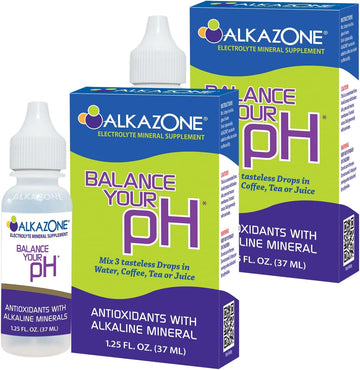 ALKAZONE Balance Your pH Antioxidants Alkaline Mineral Booster & Supplements (2 Packs)