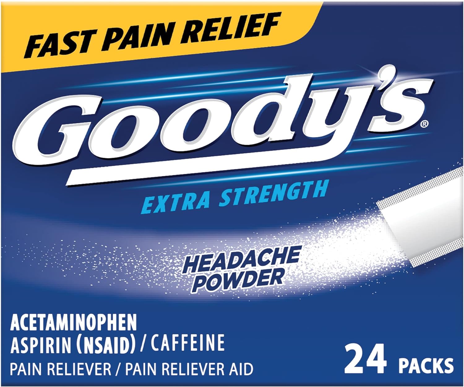 Goody's Extra Strength Headache Powder, Dissolve Packs, 24 Individual Packets