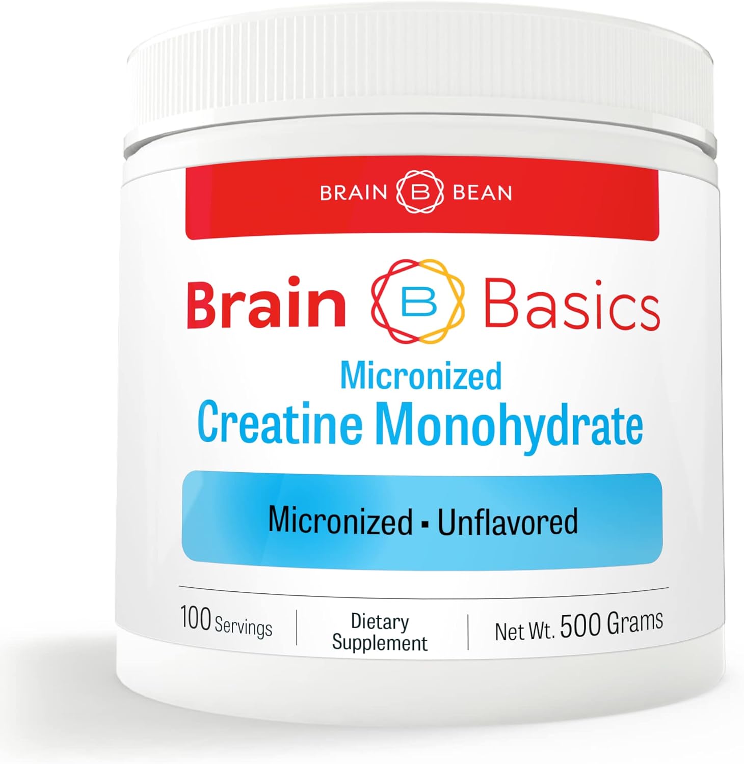 Creatine Monohydrate Powder - 5G Of Micronized Creatine Powder Per Serving, Creatine For Brain, Muscle And Endurance, Creatine Monohydrate 500G (500 Grams - 1.1 Lbs)