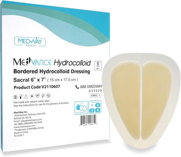 Medvance Tm Hydrocolloid – Bordered Hydrocolloid Adhesive Dressing, Sacral, 15 Cm X 17.5 Cm Box Of 5 Dressings