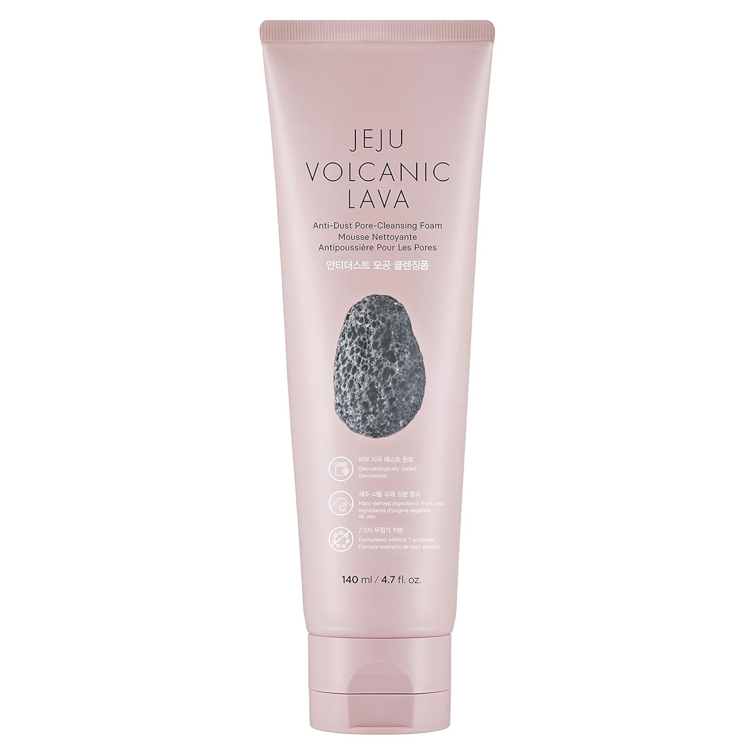 The Face Shop Jeju Volcanic Lava Anti-Dust Pore Cleansing Foam Face Cleanser - Sebum Pore Cleanser, Blackhead Removal - Pore Control Face Wash - Facial Cleanser - Pore Cleanser - Korean Skin Care : Beauty & Personal Care