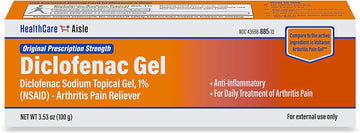 Healthcareaisle Diclofenac Gel, 1%, Arthritis Pain Relief - 150 G Tube - Original Prescription Strength (Nsaid)