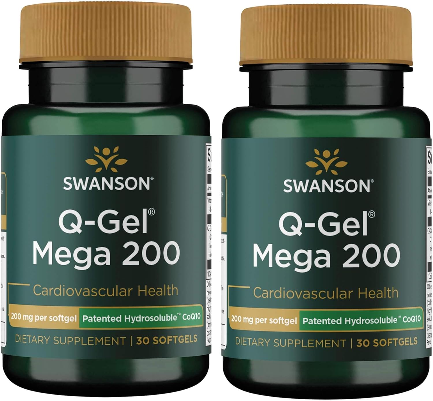 Swanson Q-Gel Mega 200 200 Milligrams 30 Sgels (2 Pack)