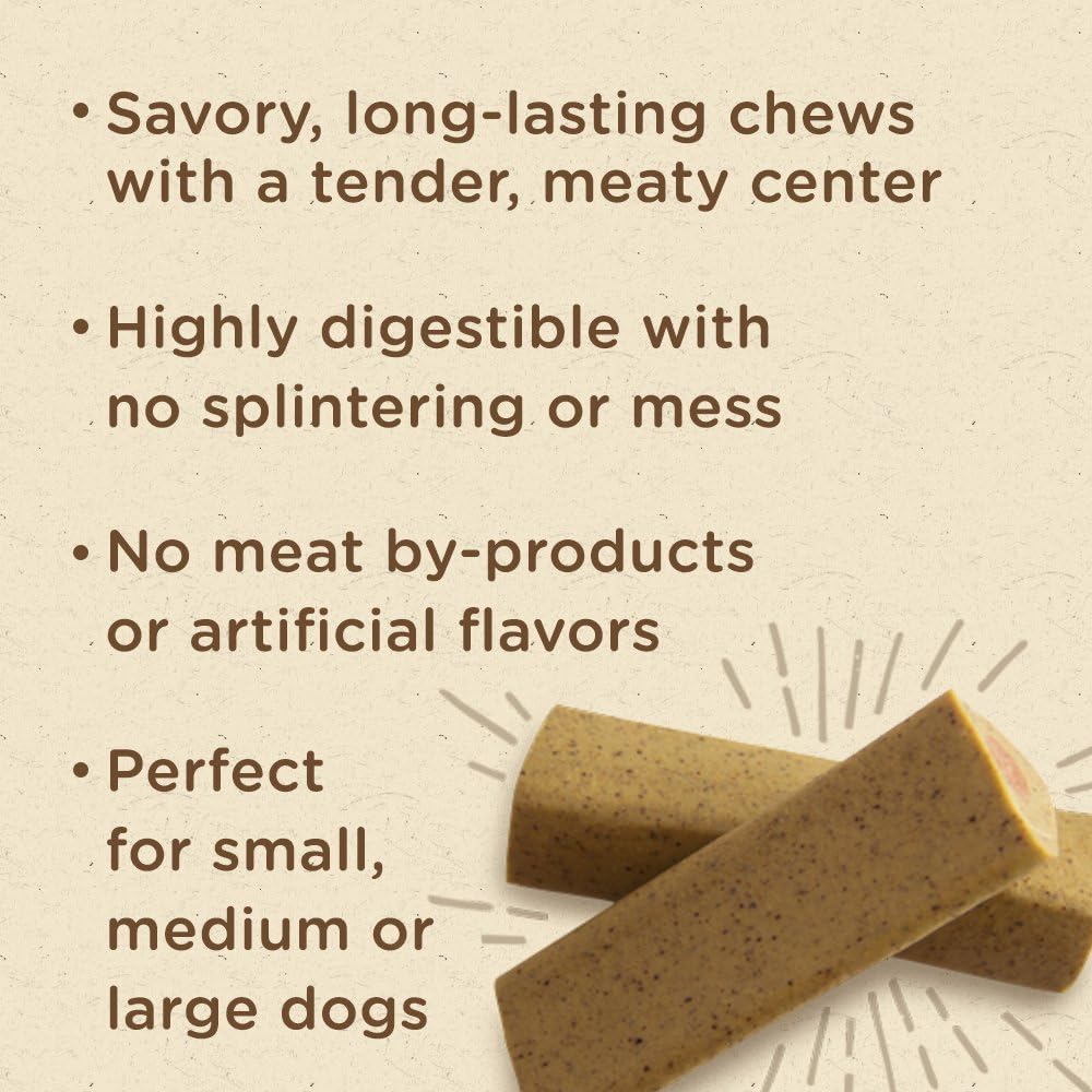 Rachael Ray Nutrish Soup Bones Dog Treats, Turkey & Rice Flavor, 11 Bones : Pet Supplies