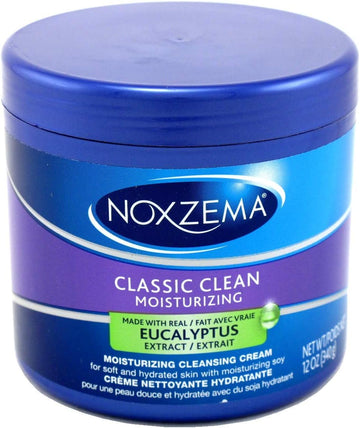 Noxzema Classic Clean Moisture Cleansing Cream 12Oz Jar (2 Pack)