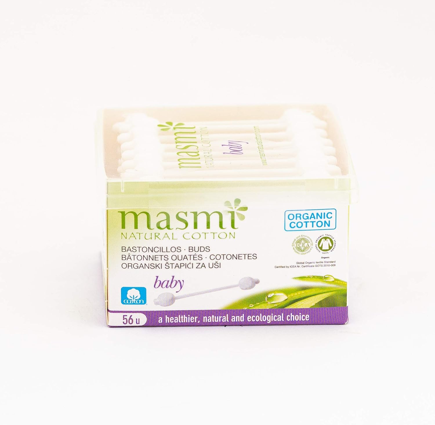 Masmi Baby Organic Cotton Buds - Pack Of 56